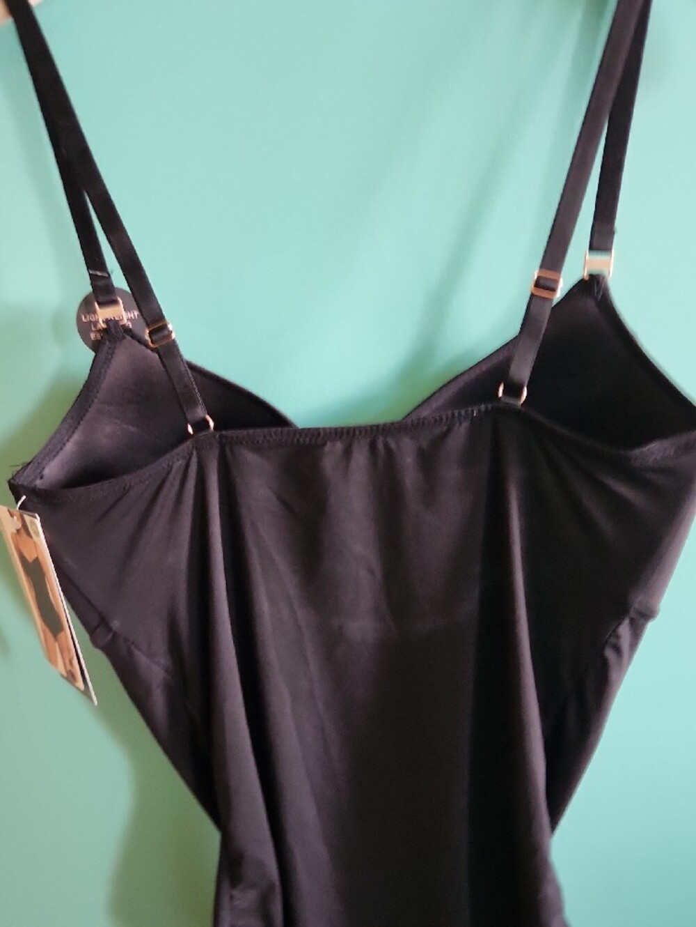 Danskin Black Shaping Bodysuit with Adjustable Straps Sz M - NWT - Picture 8 of 9